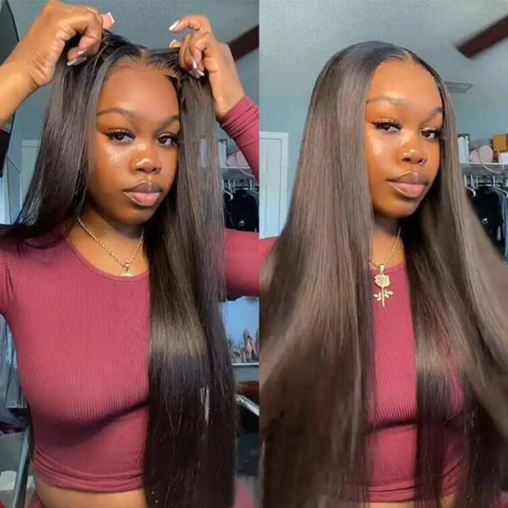 vietnamese Bone Straight 360 13x6 13x4 HD Full Lace Frontal Wig 30 Inch Lace Front Wig 6x6 Lace Closure Glueless Wig Human Hair