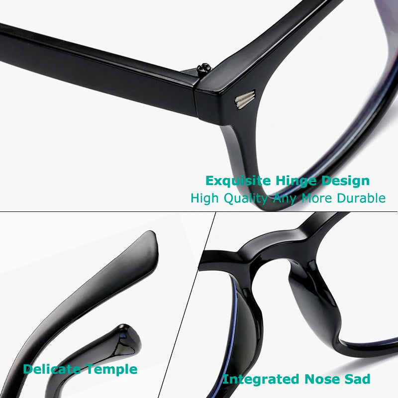 CRIXALIS Square Multifocal Progressive Reading Glasses Men Fashion With Diopters Anti-glare Computer Eyeglasses Women UV400
