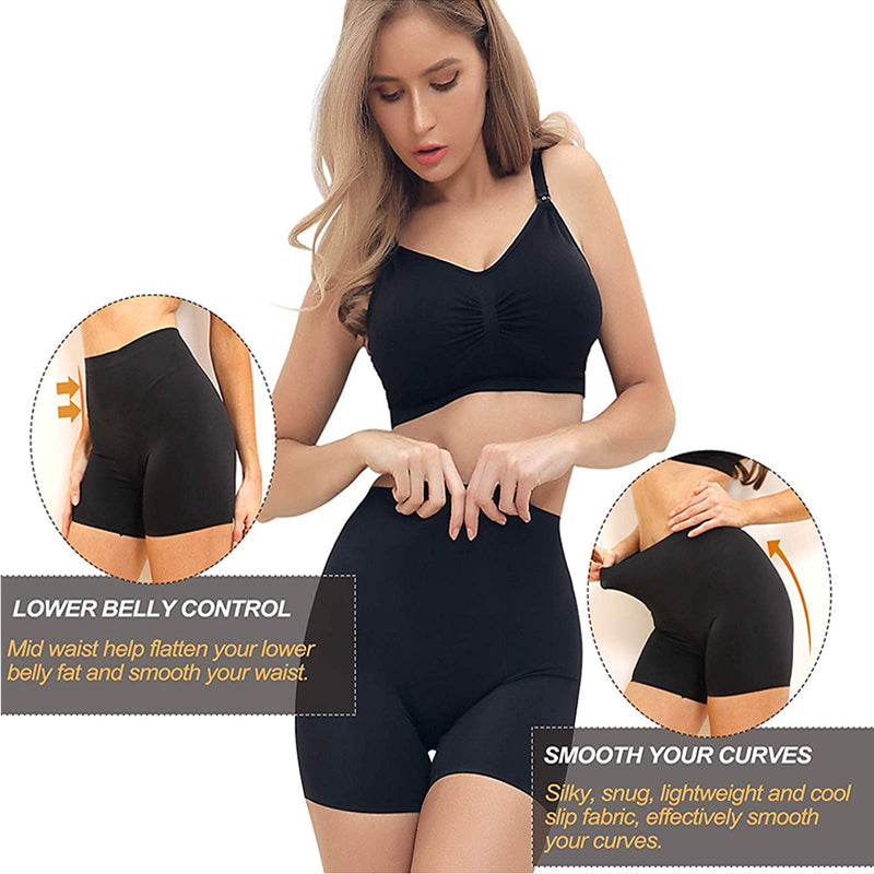 Womens High Waisted Shaper Shorts Smooth Shaping Boyshorts Panties Tummy Control Underwear Slimming Shapewear Short