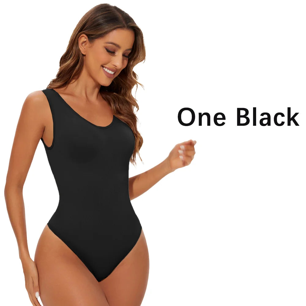 Seamless Shapewear Bodysuit for Women Body Shaper Thong Body Shaping Sculpting Breast Slimming Wide Shoulder Straps Shapers New