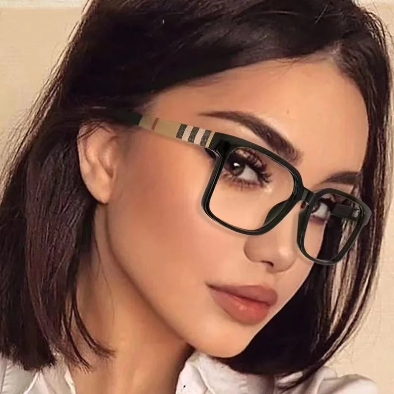 TR90 Retro Square Anti Blue Light Optical Glasses Frames for Men Women Fashion Prescription Office Computer Eyeglasses