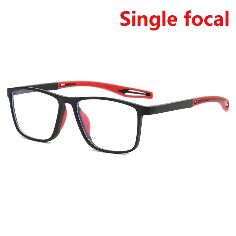 New Trendy TR90 Photochromic Multifocal Reading Glasses 3 in 1 Outdoor Bifocal Sunglasses Sports Anti Blue Near Far Eyeglasses