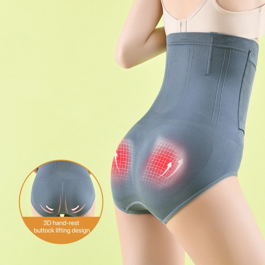 2pcs Women High Waist Shaping Briefs Buckle adjustment Body Shaper Slimming Underwear Butt Lifter Control Pantie Shapewear Pant