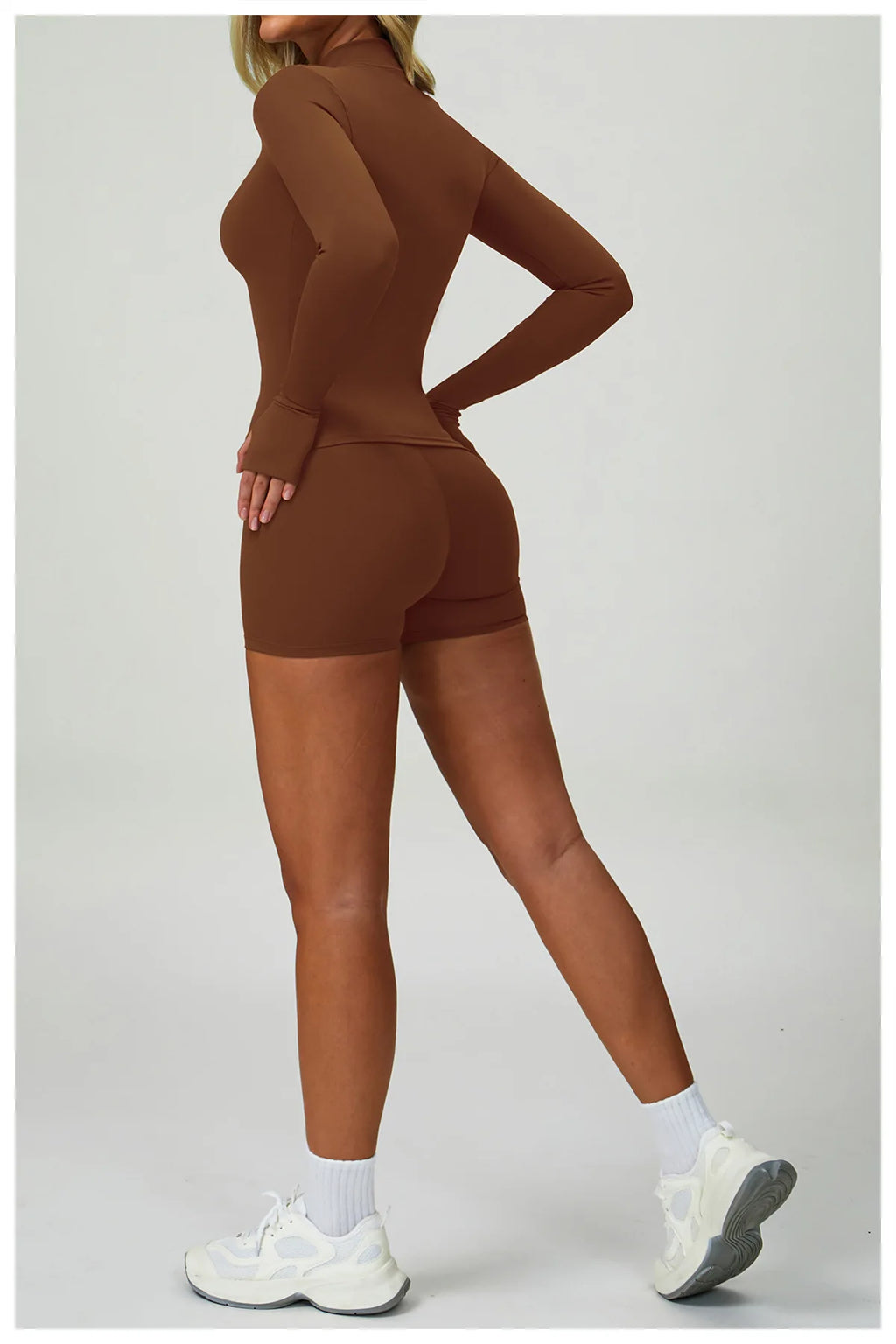 2PCS Yoga Clothing Set Women's High Waisted Leggings 3 Piece Fitness Suit Coat Jacket Exercise Wear Fitness Workout Underwear ﻿