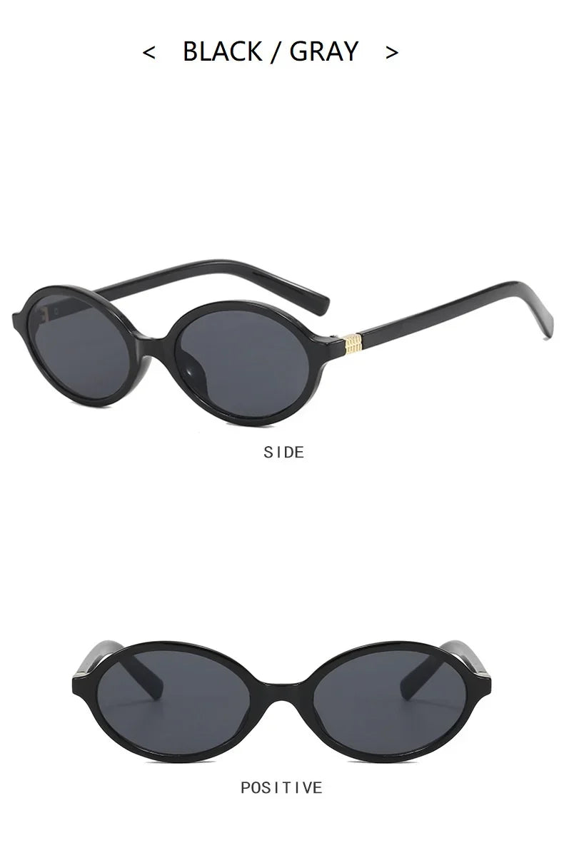Sexy Small Oval Leopard Sunglasses Women Lovely Ins No Makeup Plain Glasses Frame Eyewear Cute Decorative Computer Glasses Men