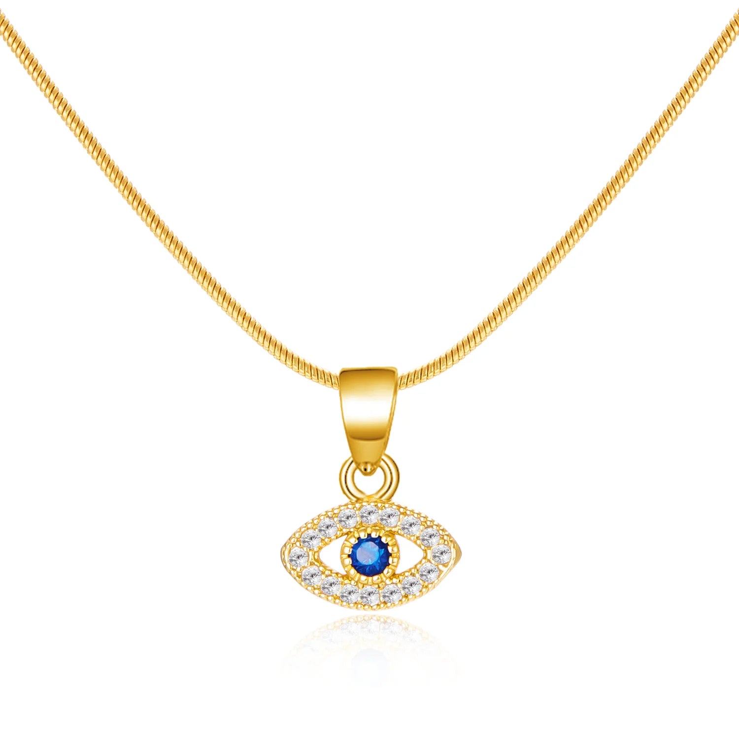 Fashion Zircon Evil Eye Necklaces for Women Chain Turkish Eye Pendant Necklace Girls Party Jewelry Lucky Gift