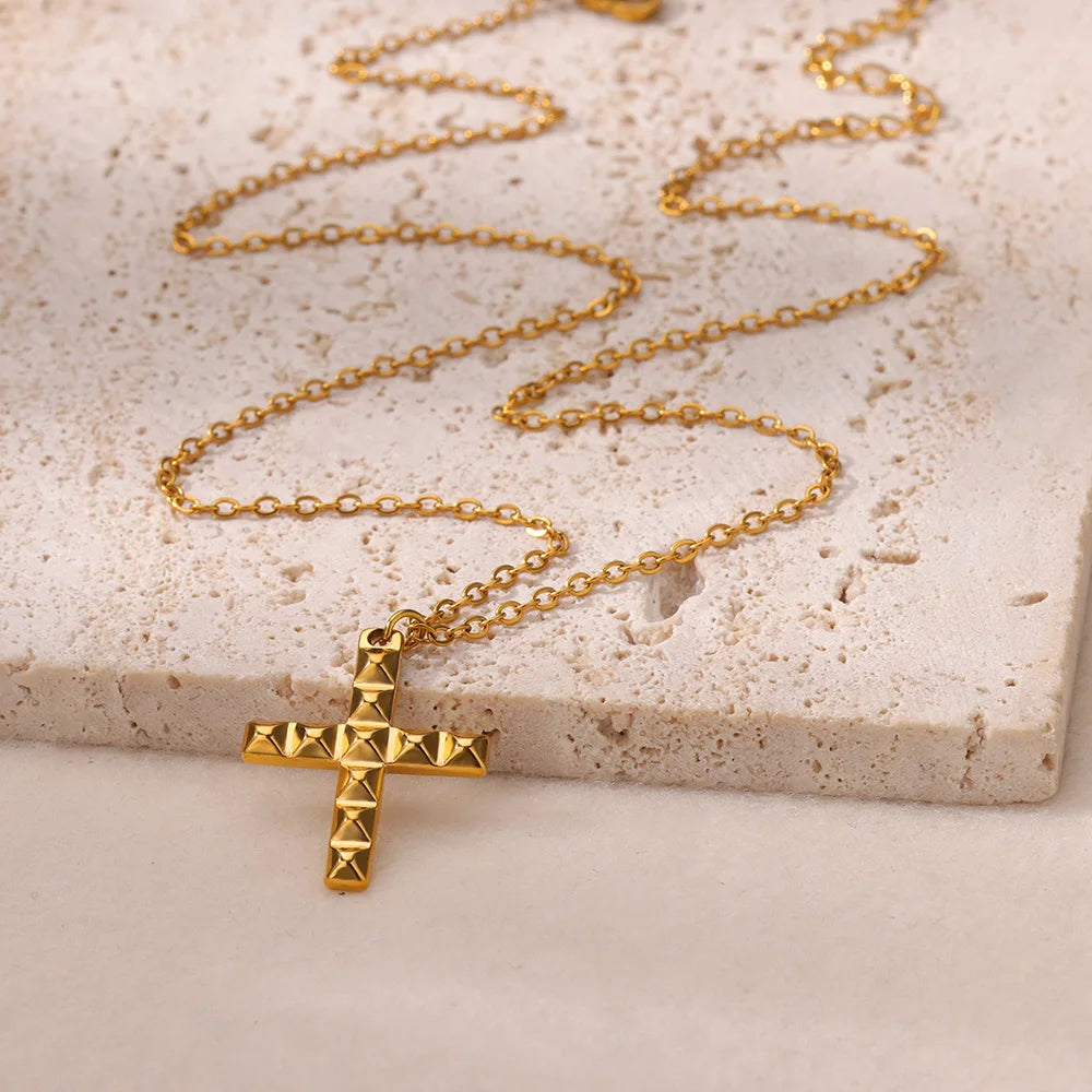 Stainless Steel Geometric Necklace For Women Fashion Sun Sunflower Pendant Clavicle Chain Aesthetic Jewelry Accessories Femme