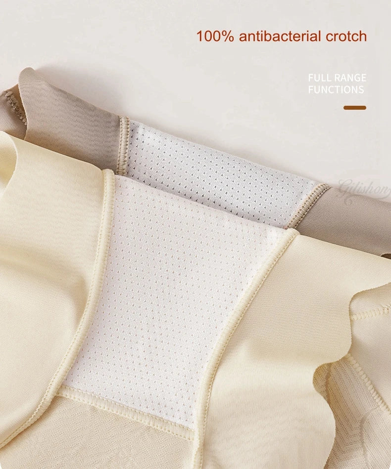 Women Shaper Panties High Waist Tummy Control Panty Seamless Briefs Flat Belly Hip Lift Shaping Antibacterial Underwear 2024 New