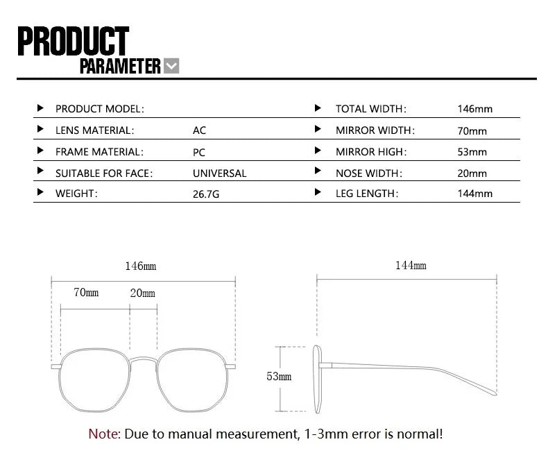 Vintage Women Sunglasses Woman 2025 Fashion Men Pilot Trending Sunshade Retro Square Large Frame Sun glasses Outdoor UV400