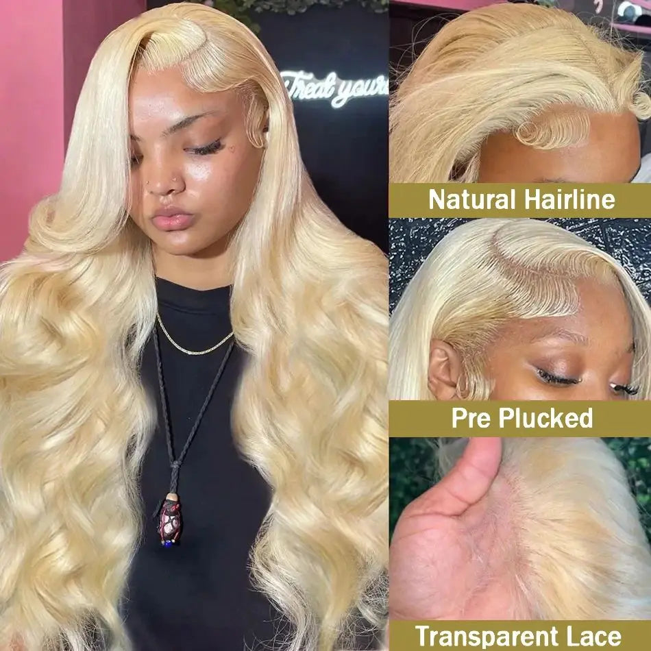 613 HD Lace Frontal Wig 13x6 Human Hair Wigs 30 Inch Body Wave Wig 250 Density Transparent Lace Brazilian Hair Summer Breathable