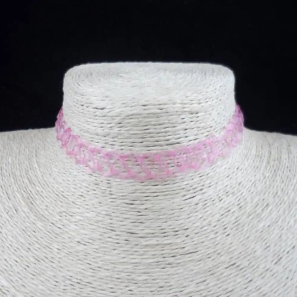 1Pc Fashion Choker for Girl Multi Color Necklace Vintage Elastic Braided Fish Thread Choker Gothic Black Choker Jewellery Gift