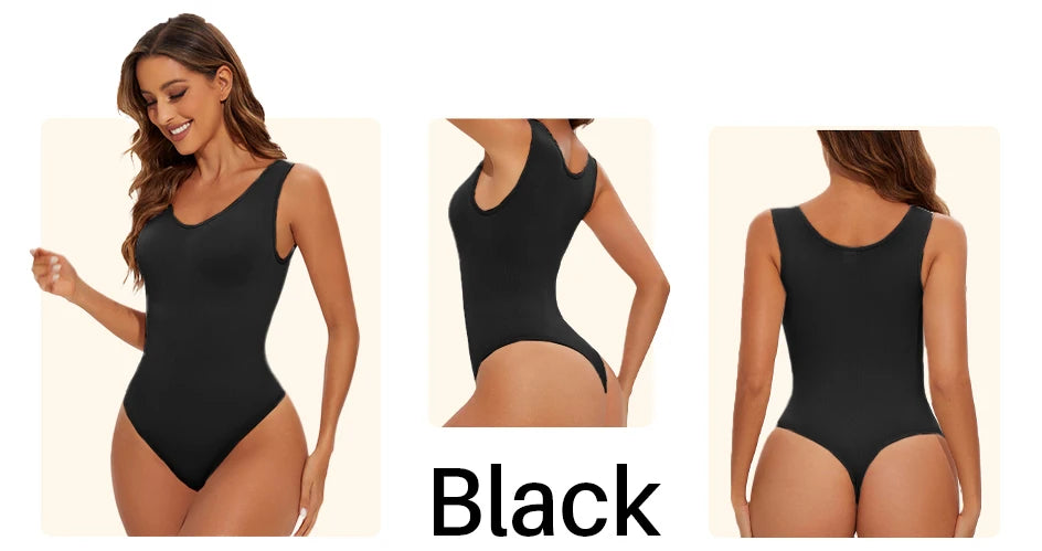 Seamless Shapewear Bodysuit for Women Body Shaper Thong Body Shaping Sculpting Breast Slimming Wide Shoulder Straps Shapers New