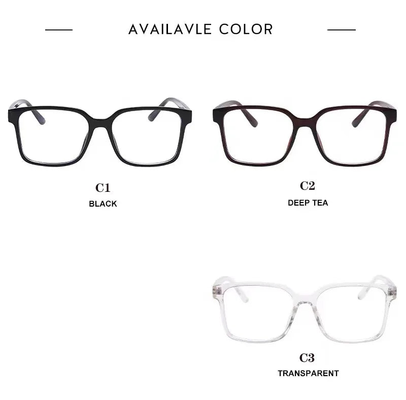 TR90 Retro Square Anti Blue Light Optical Glasses Frames for Men Women Fashion Prescription Office Computer Eyeglasses