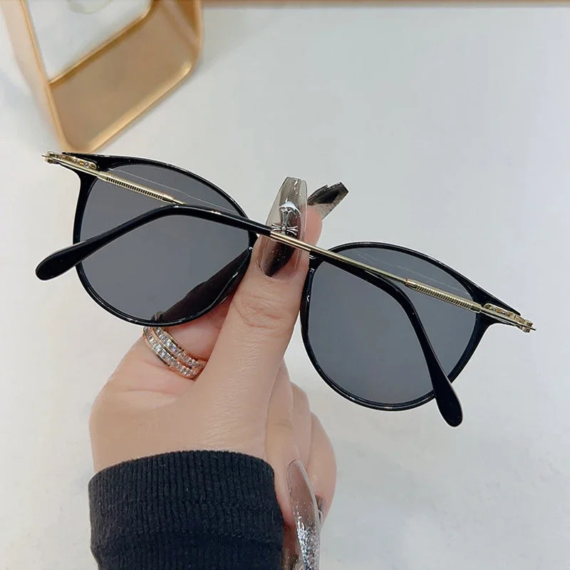 New Round Vintage Sunglasses Women Retro Luxury Brand Designer Sun Glasses For Women's Sunglass Oculos De Sol Shades UV