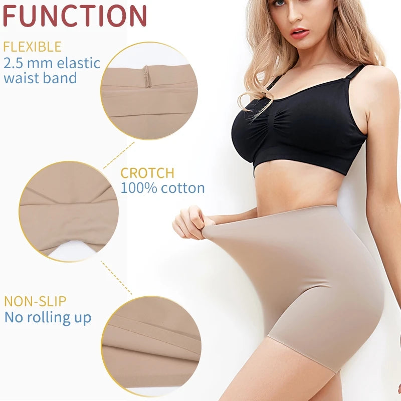 Womens High Waisted Shaper Shorts Smooth Shaping Boyshorts Panties Tummy Control Underwear Slimming Shapewear Short