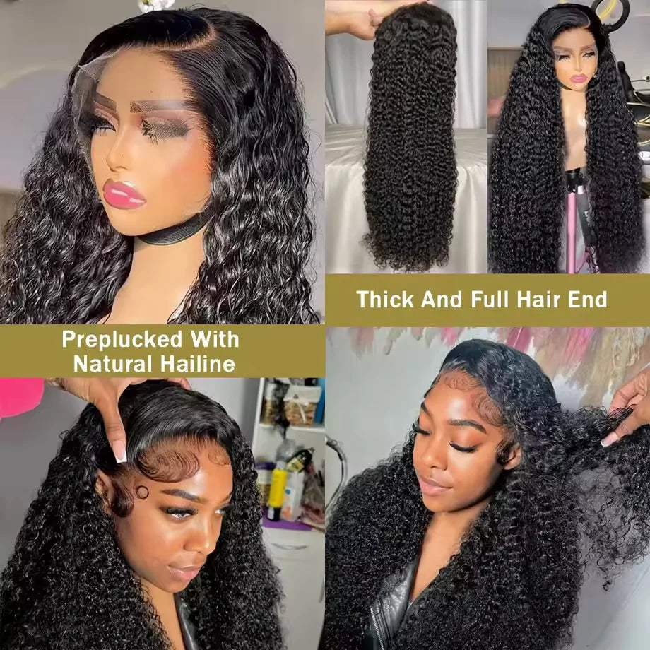 13x6 Hd Lace Frontal Wigs Loose Deep Wave Wigs Brazilian Women Curly Human Hair wig 30Inch Deep Water Wave 13x4 Lace Front Wig