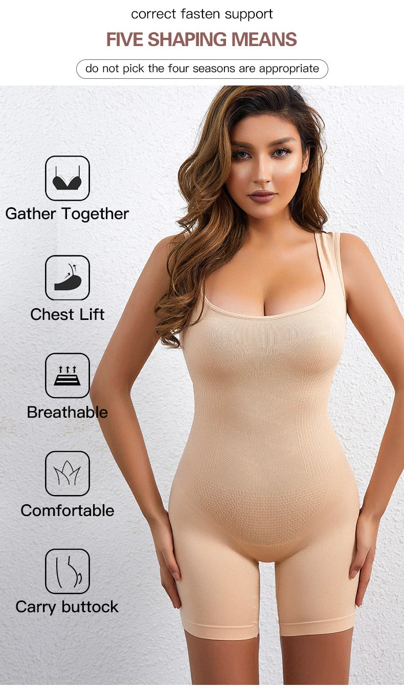 Women Postpartum Shapewear Bodysuit Belly Tight Body Shaper Seamless Underwear Plus Size Waist Trainer Butt Lifter Shaping Top