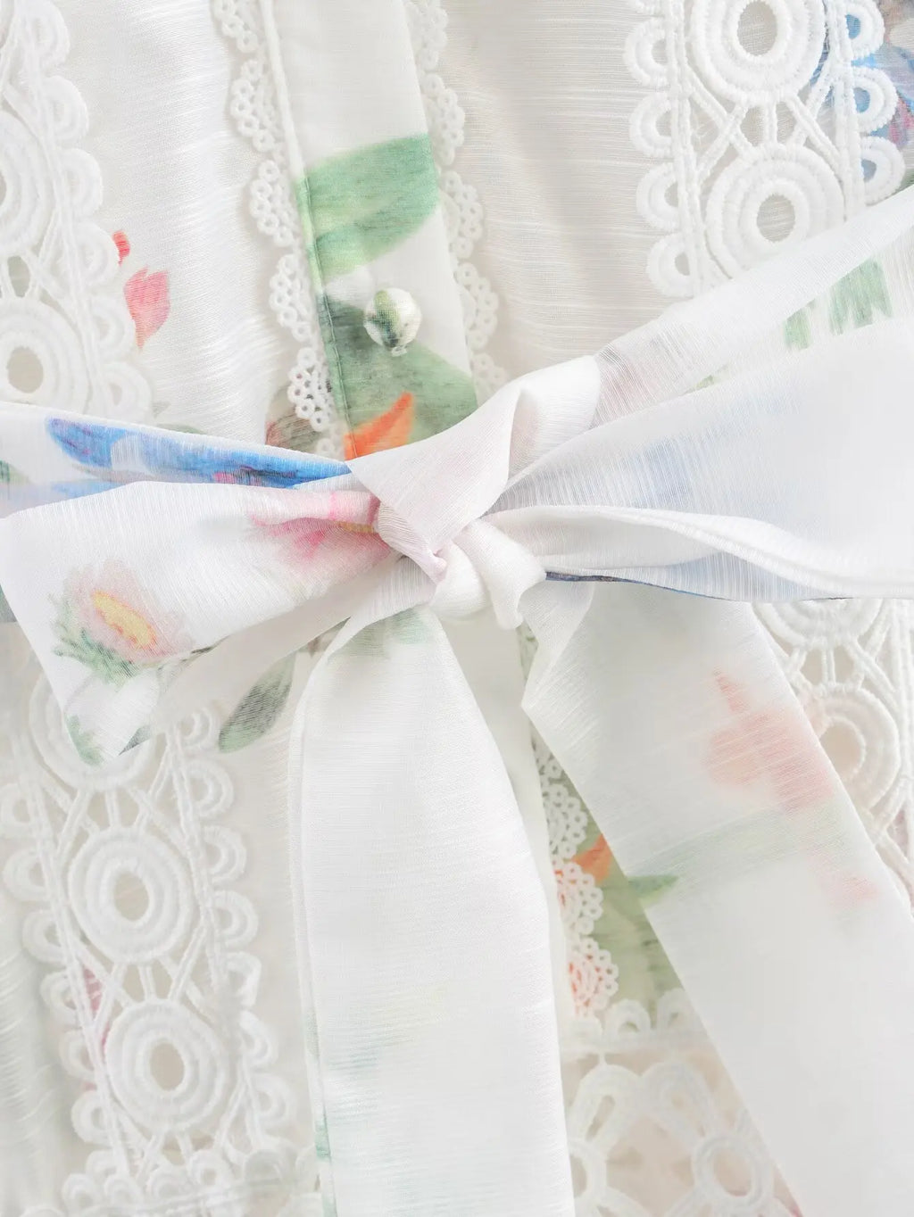 Women White Flower Print Dress Vintage Lace Patchwork Long Sleeve Evening Dress Y2k Birthday Party One Piece Frocks Clothes 2025