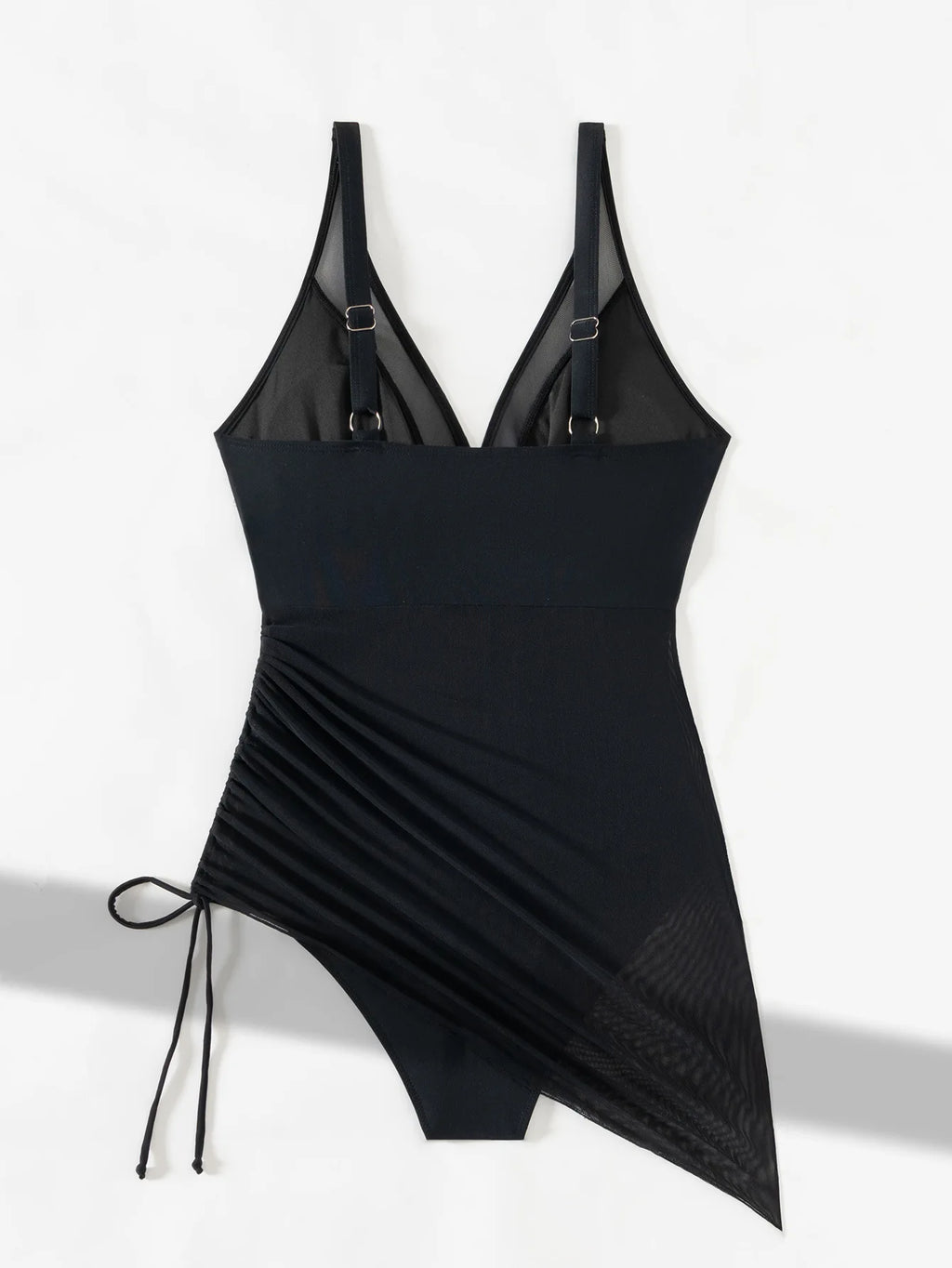 Vigoashely 2025 Solid Mesh Patchwork Swimwear Women Sexy Push Up One Piece Swimsuit Monokini Lady Brazilian Beach Bathing Suit