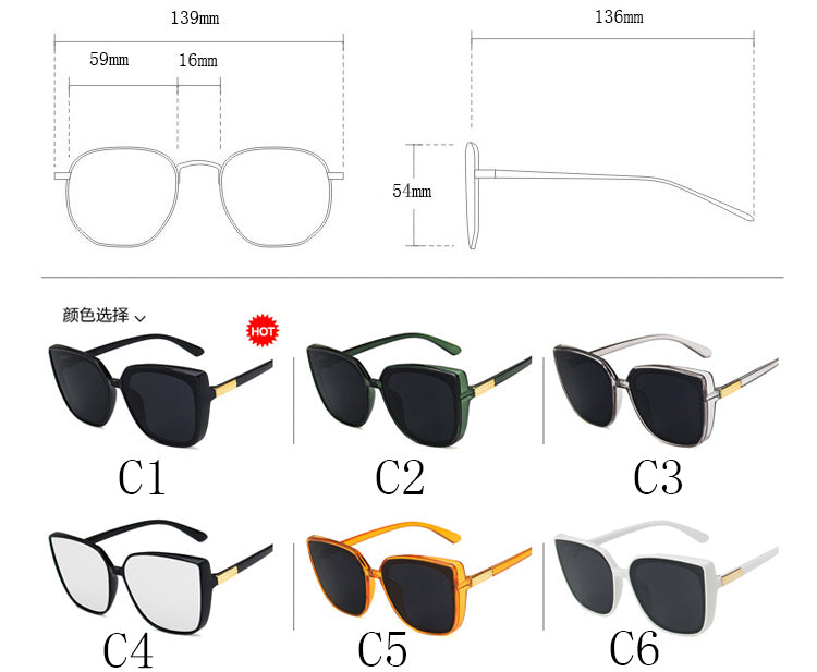 Fashion Classic Women Sunglasses Cat Eye Vintage Sun Glasses Men Cateye Sunglasses Female Male Shades UV400 Oculos De Sol