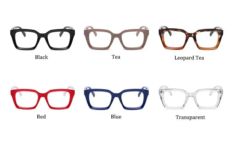 Fashion Reading Glasses Women 2023 New Square Anti Blue Light Presbyopia Eyegalsses Vintage Computer Optical Eyewear +1 .0~ +3.5