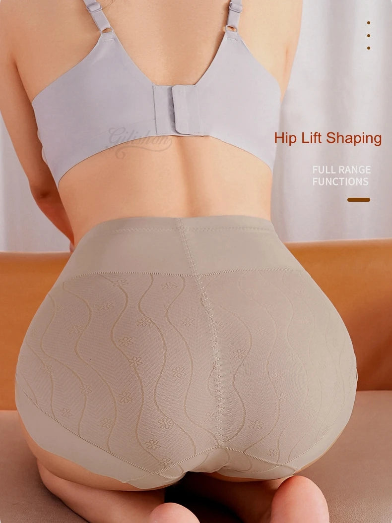 Women Shaper Panties High Waist Tummy Control Panty Seamless Briefs Flat Belly Hip Lift Shaping Antibacterial Underwear 2024 New