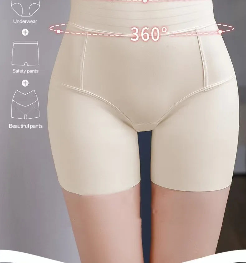 1pcs Seamless Belly Shaping Briefs Mid Waist Lifting Hip Pants Slimming Panties Women Postpartum Shaper Underwear Safety Panty