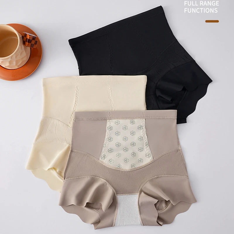 Women Shaper Panties High Waist Tummy Control Panty Seamless Briefs Flat Belly Hip Lift Shaping Antibacterial Underwear 2024 New