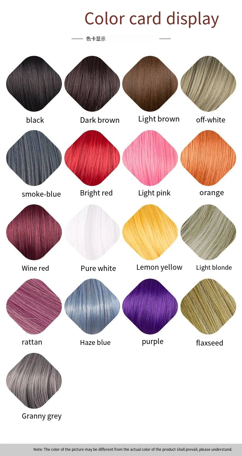 Orange Synthetic Wig Fashion Women Natural Air Bangs Big Waves Long Curly Hair Daily Party Use Full Head Cover