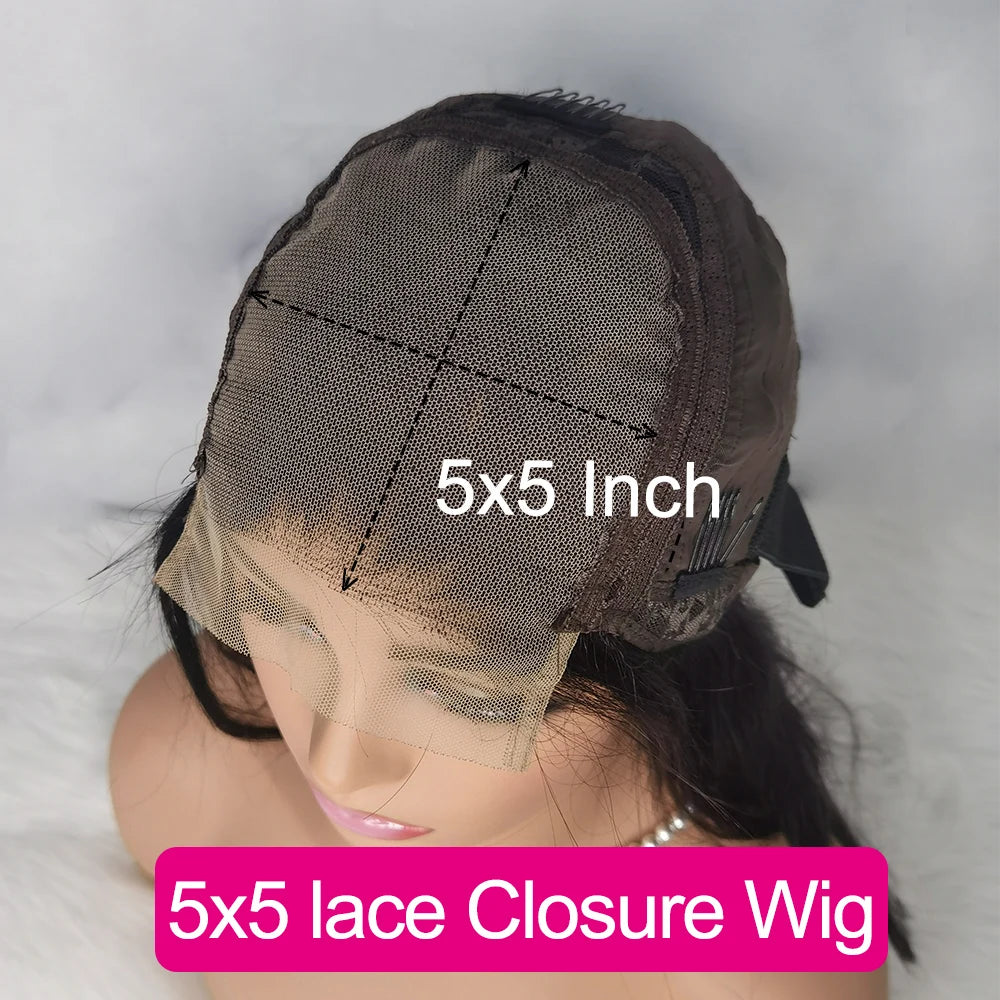 13x6 Hd Lace Frontal Wig Human Hair 40 Inch 13x4 Straight Lace Front Human Hair Wigs For Women Pre Plucked 200 Density Remy Hair
