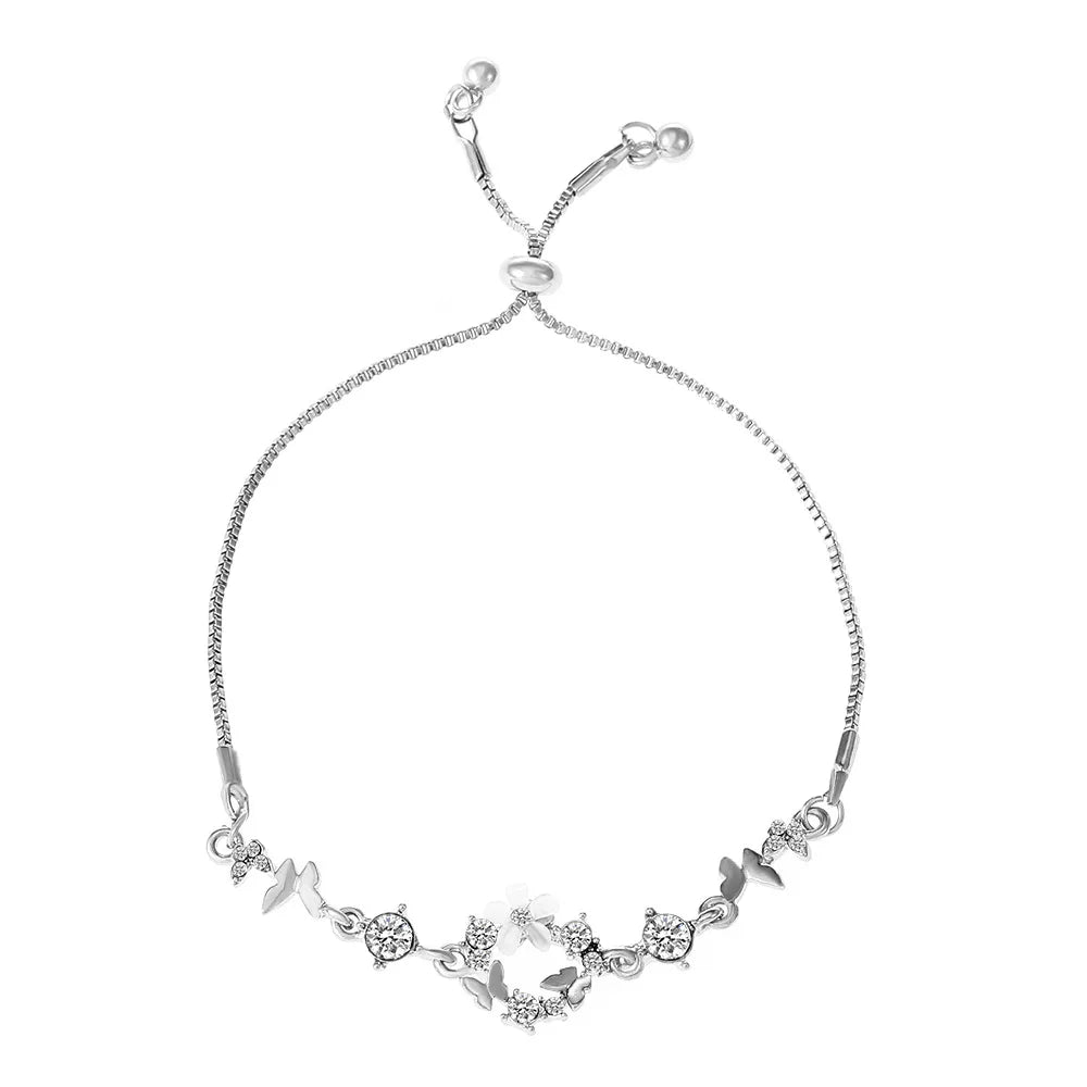 Exquisite Opal Tulip Zircon Bracelet for Women Fashionable Personalized Daily Accessory Party Jewelry Birthday Anniversary Gifts