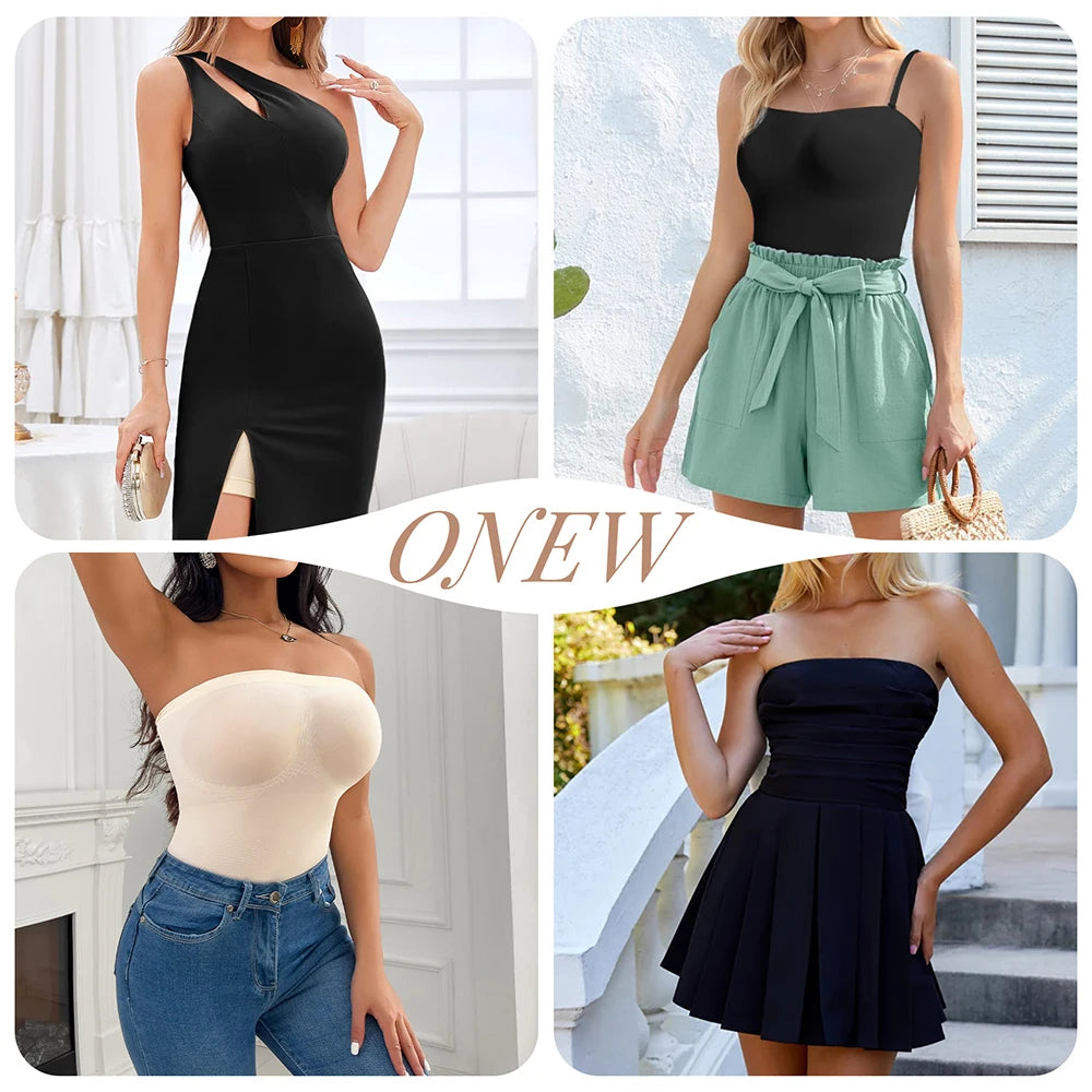 Women Strapless Shapewear Bodysuits Tummy Control Butt Lifter Body Shaper Waist Trainer Sculpting Underwear Shape wear