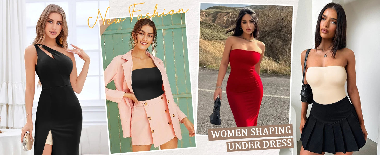 Women Strapless Shapewear Bodysuits Tummy Control Butt Lifter Body Shaper Waist Trainer Sculpting Underwear Shape wear