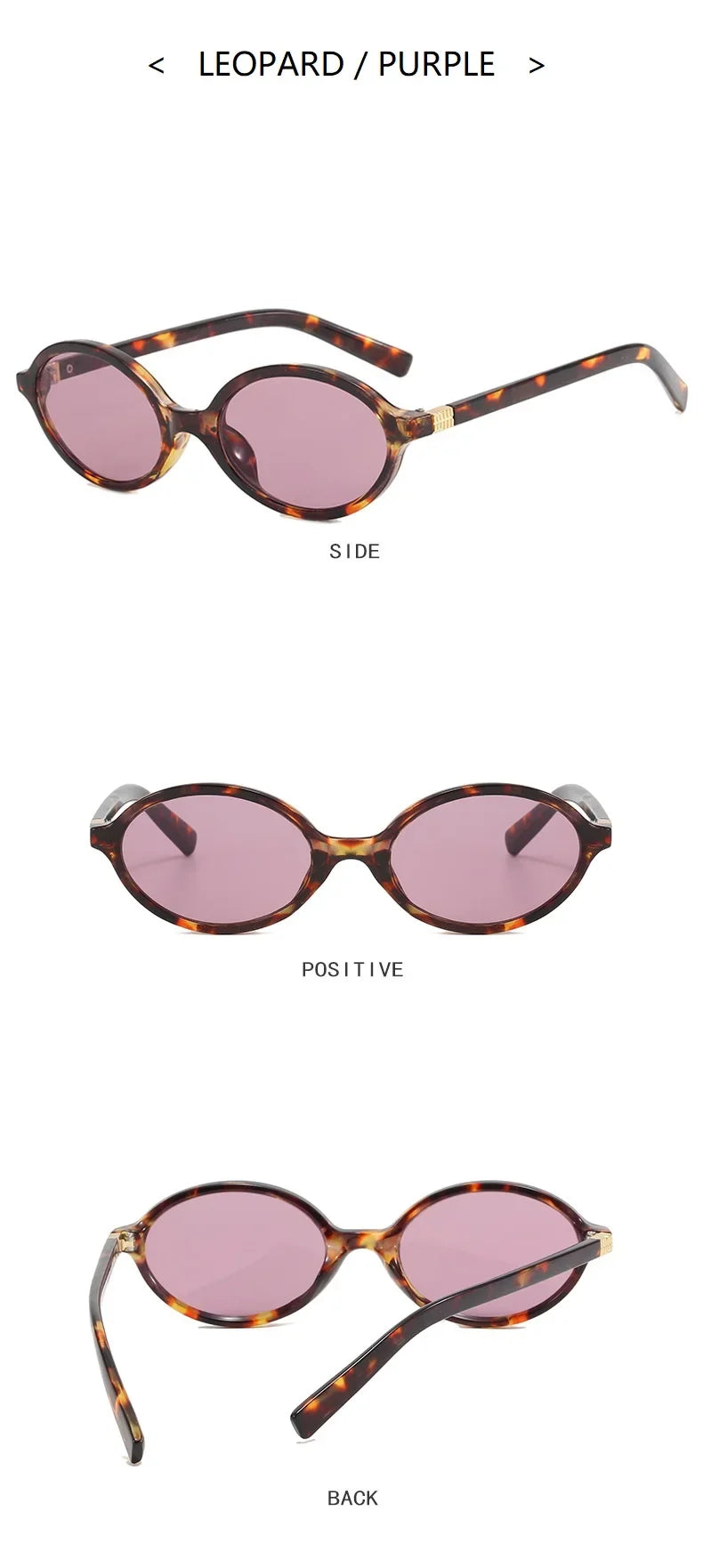 Sexy Small Oval Leopard Sunglasses Women Lovely Ins No Makeup Plain Glasses Frame Eyewear Cute Decorative Computer Glasses Men