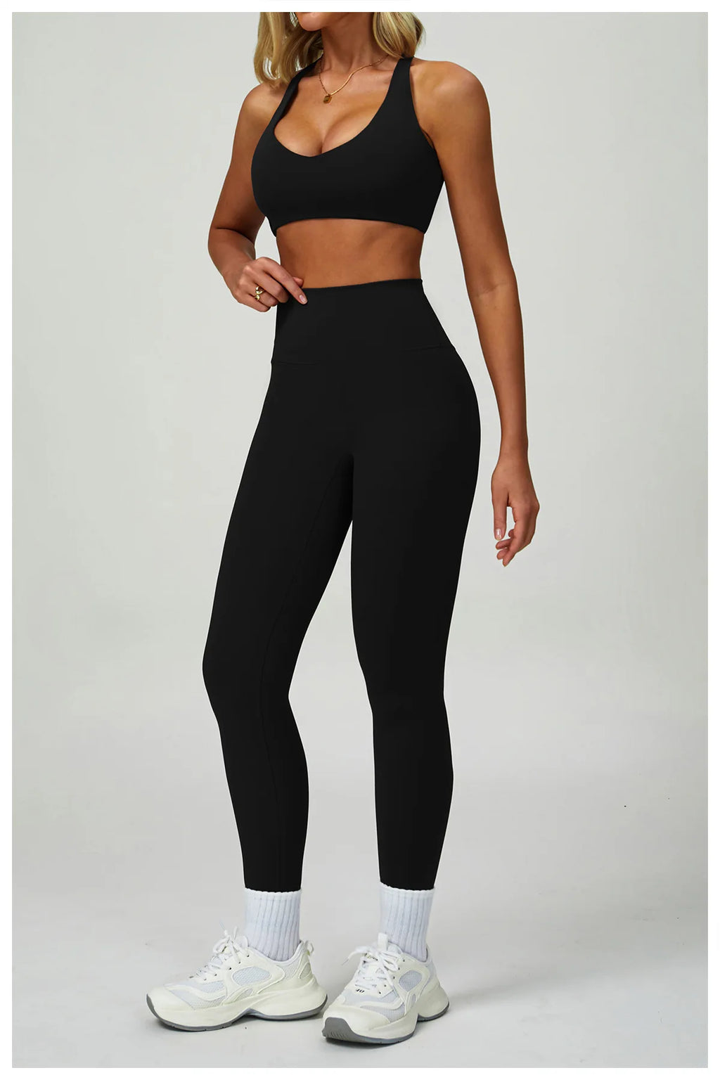 2PCS Yoga Clothing Set Women's High Waisted Leggings 3 Piece Fitness Suit Coat Jacket Exercise Wear Fitness Workout Underwear ﻿