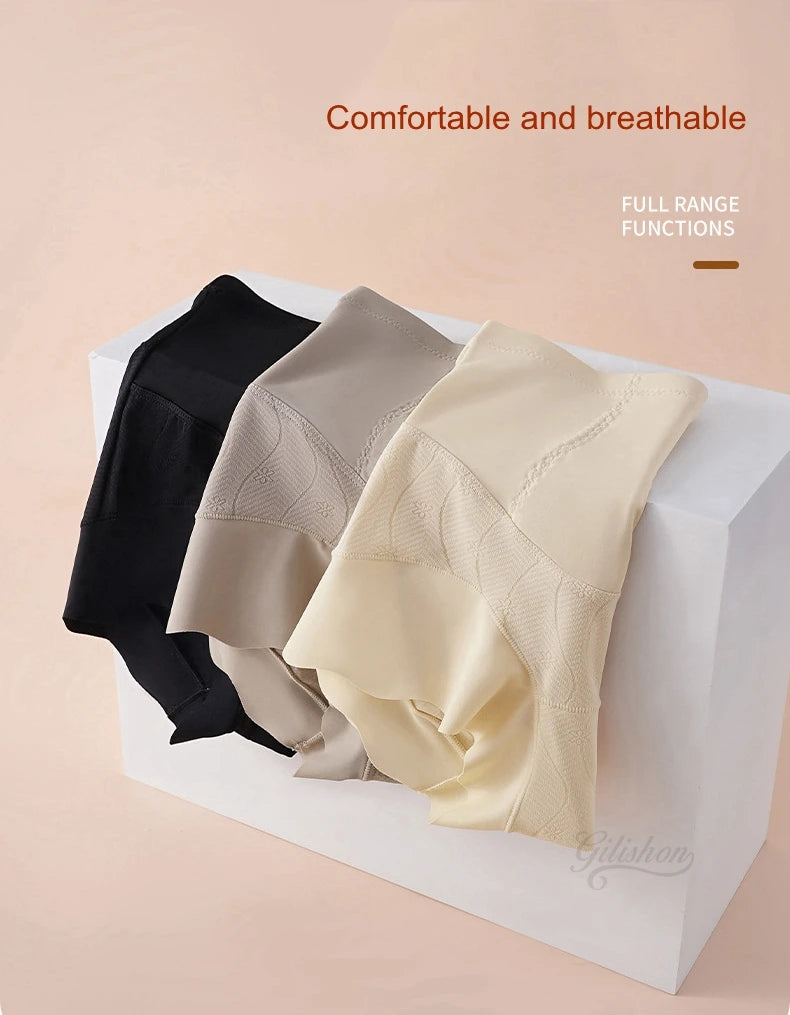 Women Shaper Panties High Waist Tummy Control Panty Seamless Briefs Flat Belly Hip Lift Shaping Antibacterial Underwear 2024 New