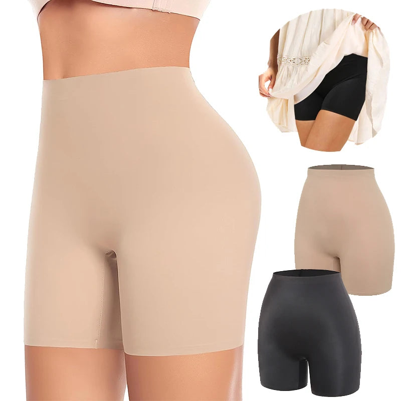 Womens High Waisted Shaper Shorts Smooth Shaping Boyshorts Panties Tummy Control Underwear Slimming Shapewear Short