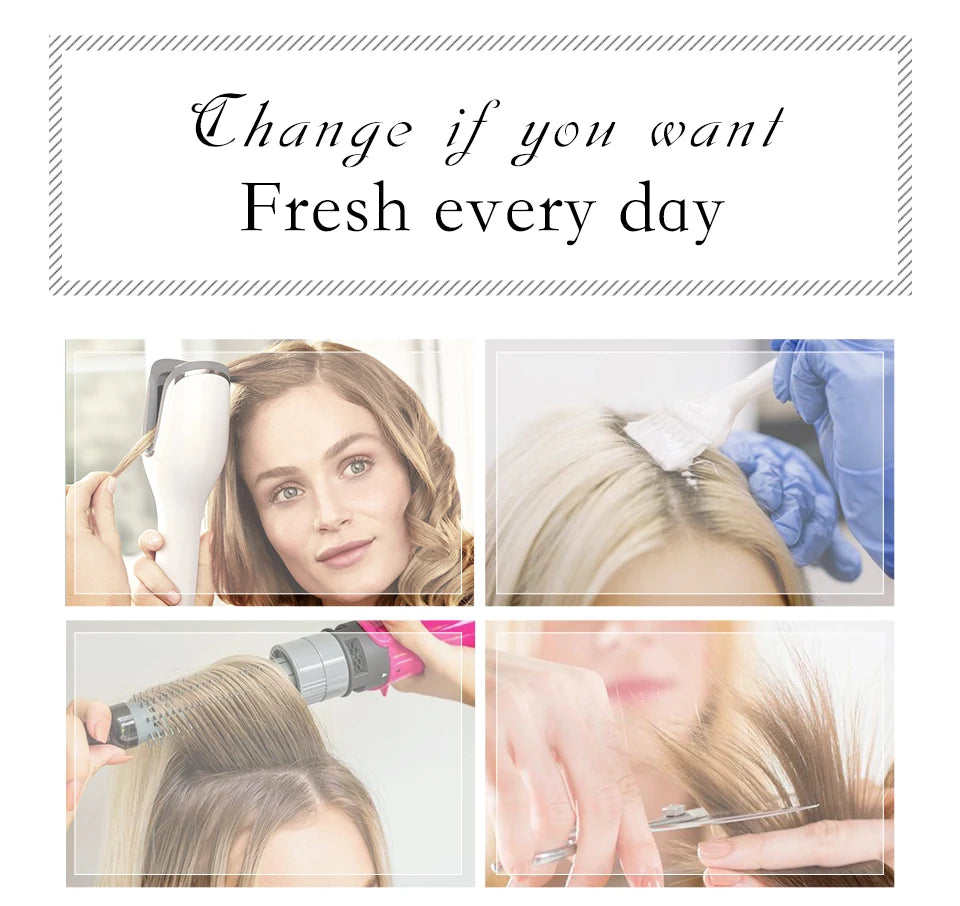 HENRY MARGU White Long Straight Synthetic Wigs for Women Colorful Cosplay Party Fake Hair with Bangs White Wig HighTemperature