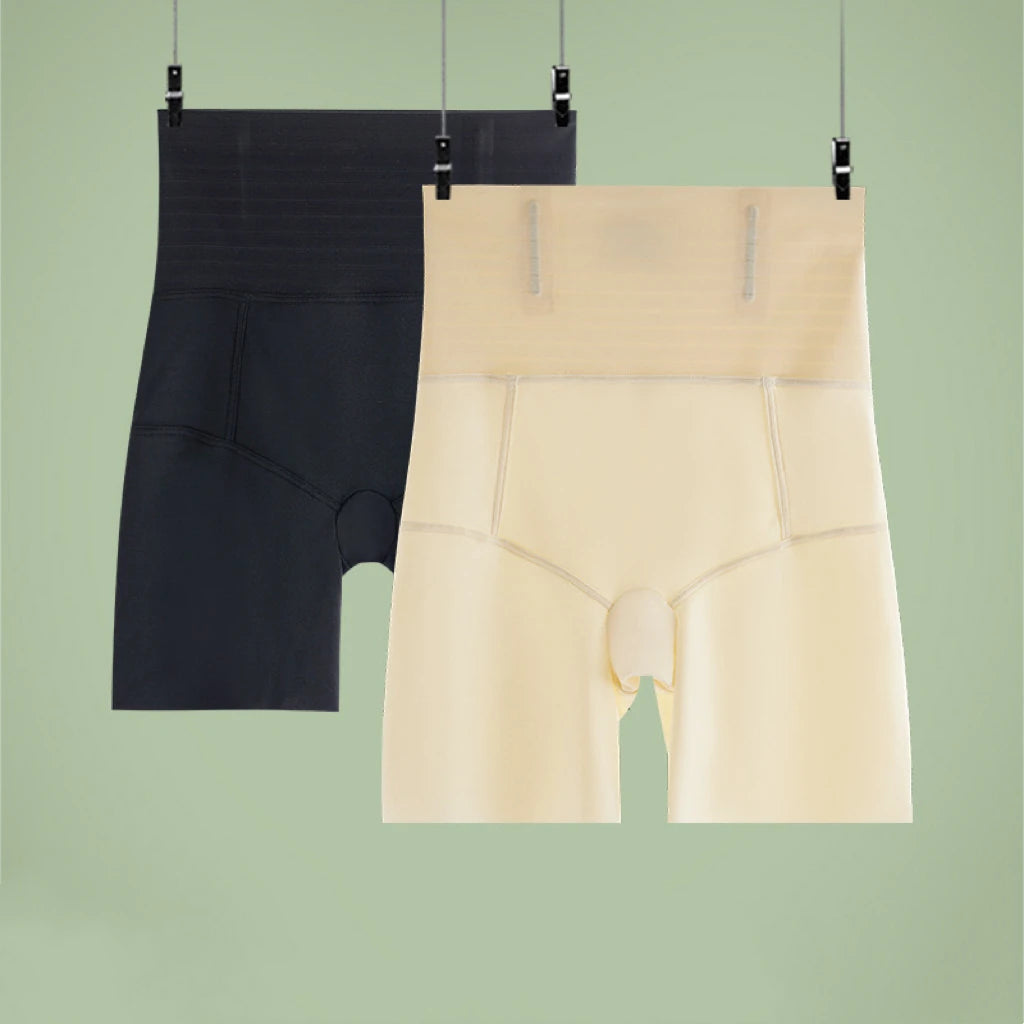 1pcs Seamless Belly Shaping Briefs Mid Waist Lifting Hip Pants Slimming Panties Women Postpartum Shaper Underwear Safety Panty