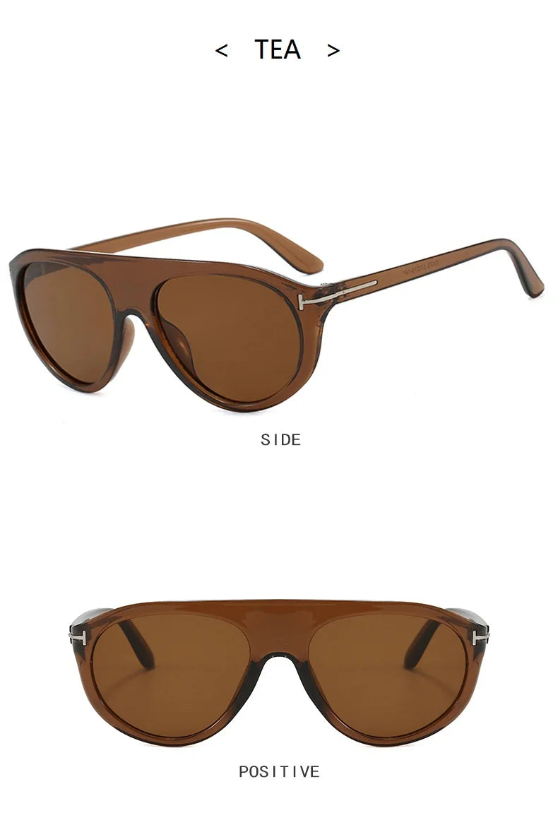 Vintage Women Sunglasses Woman 2025 Fashion Men Pilot Trending Sunshade Retro Square Large Frame Sun glasses Outdoor UV400