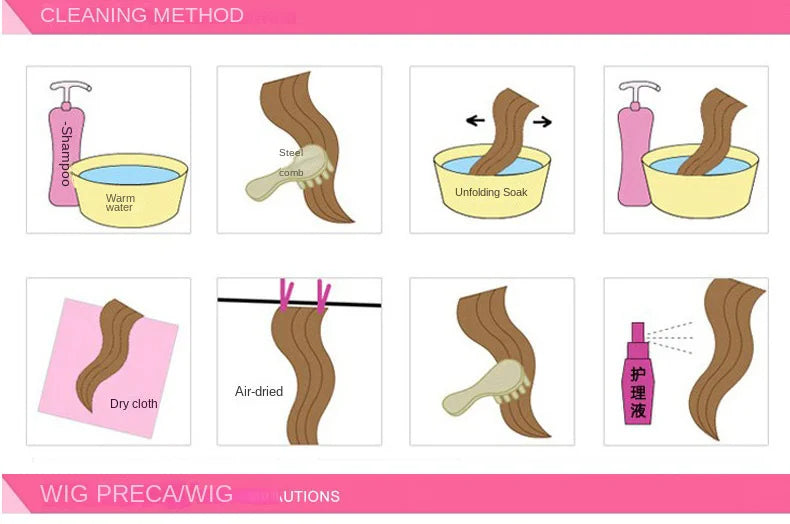 Orange Synthetic Wig Fashion Women Natural Air Bangs Big Waves Long Curly Hair Daily Party Use Full Head Cover