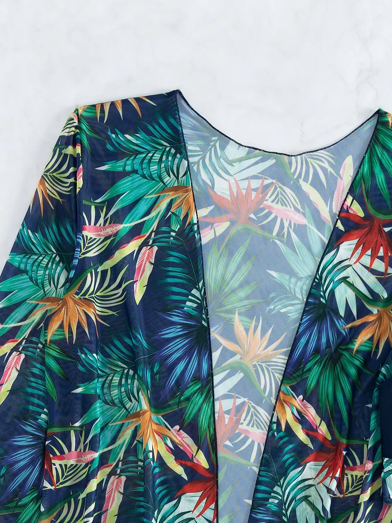 Halter Print Bikini Sets 3PCS Women Swimsuit With Kimono High Waist Swimwear Female Bathers Bathing Swimming Swim Suit Beachwear