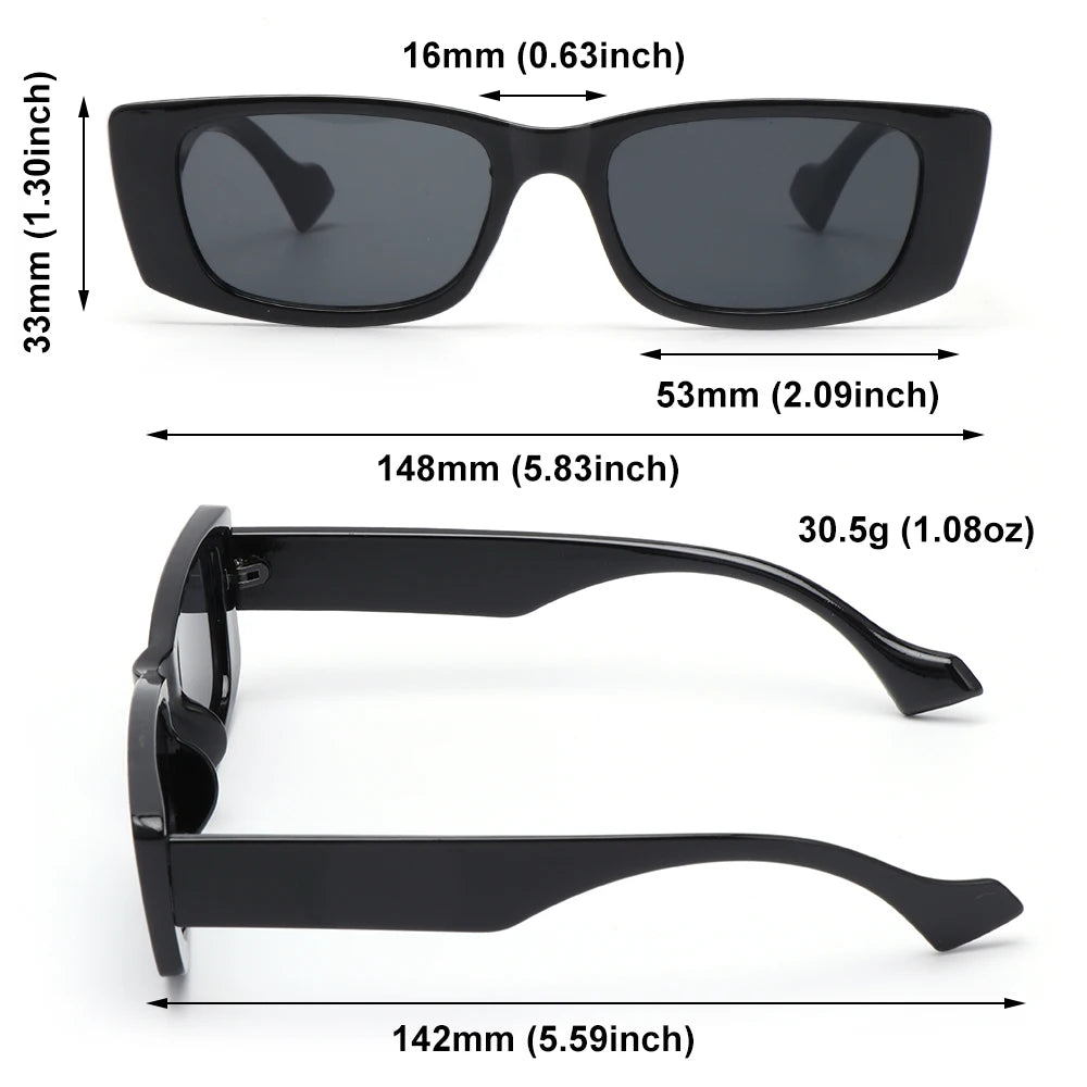 Retro Cat eyt Frame Sunglasses Women 2023 Luxury V Sun Glasses Men Fashion Rectangle Jelly Sunglasses with Metal Hinges UV400