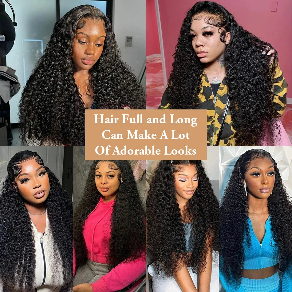 13x6 Hd Lace Frontal Wigs Loose Deep Wave Wigs Brazilian Women Curly Human Hair wig 30Inch Deep Water Wave 13x4 Lace Front Wig