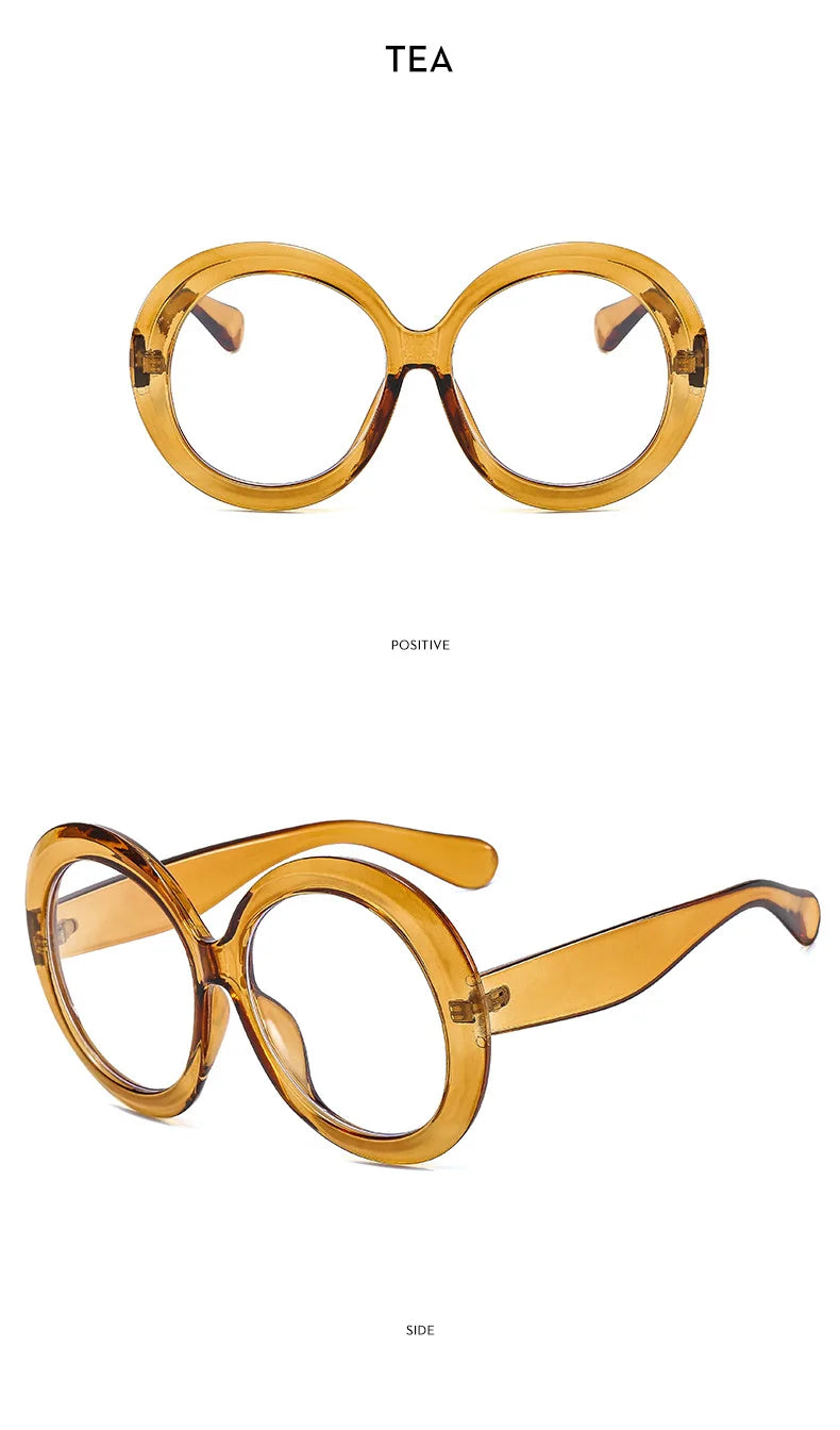 JNPCXI Oversized Round Sunglasses Women Men Luxury Brand Big Frame Sun Glasses Goggles Large Shades Unisex Riding Eyeglasses