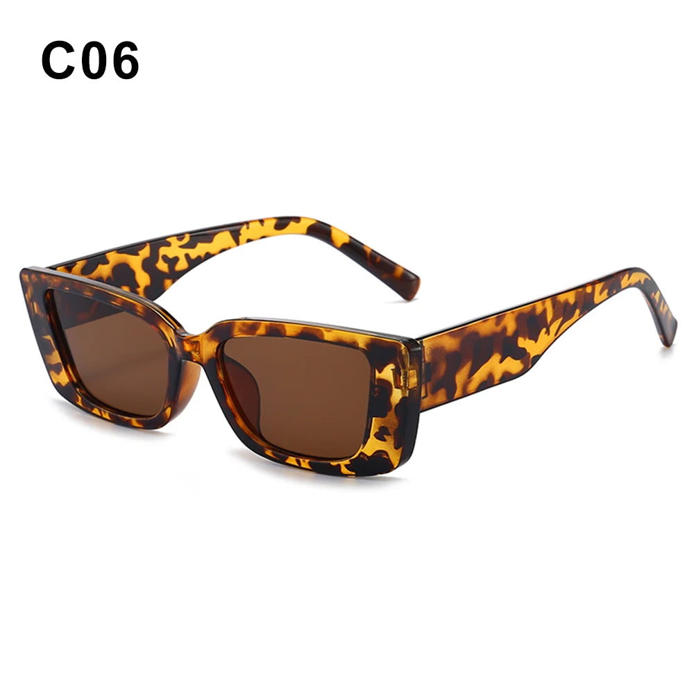 Retro Cat eyt Frame Sunglasses Women 2023 Luxury V Sun Glasses Men Fashion Rectangle Jelly Sunglasses with Metal Hinges UV400