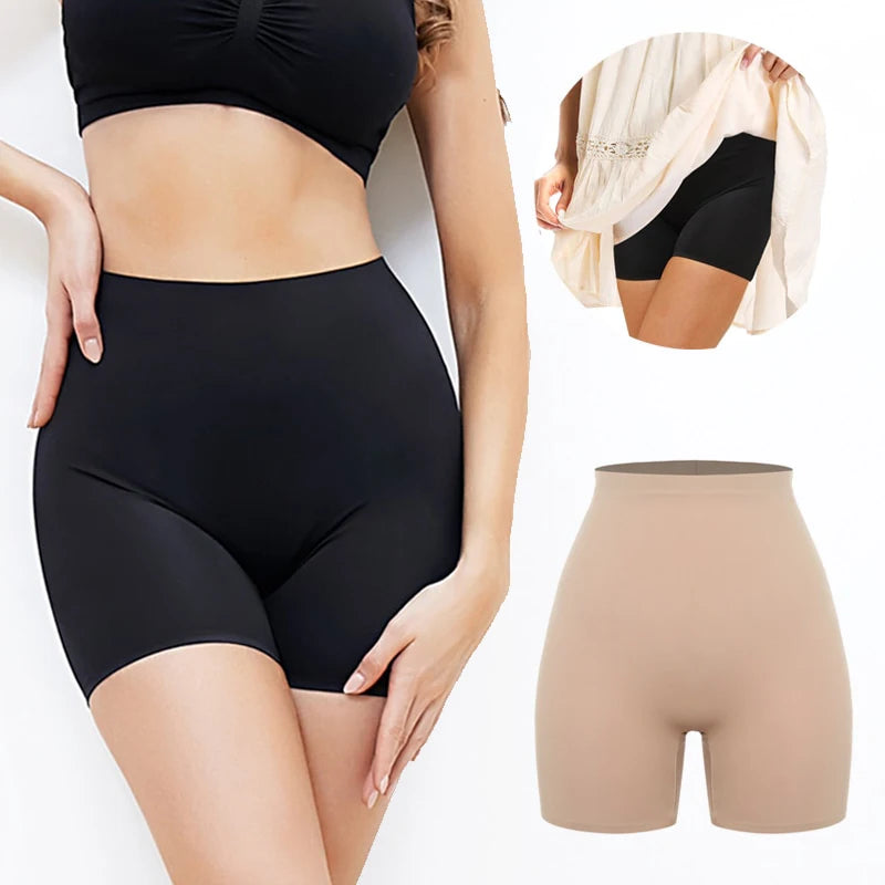 Womens High Waisted Shaper Shorts Smooth Shaping Boyshorts Panties Tummy Control Underwear Slimming Shapewear Short