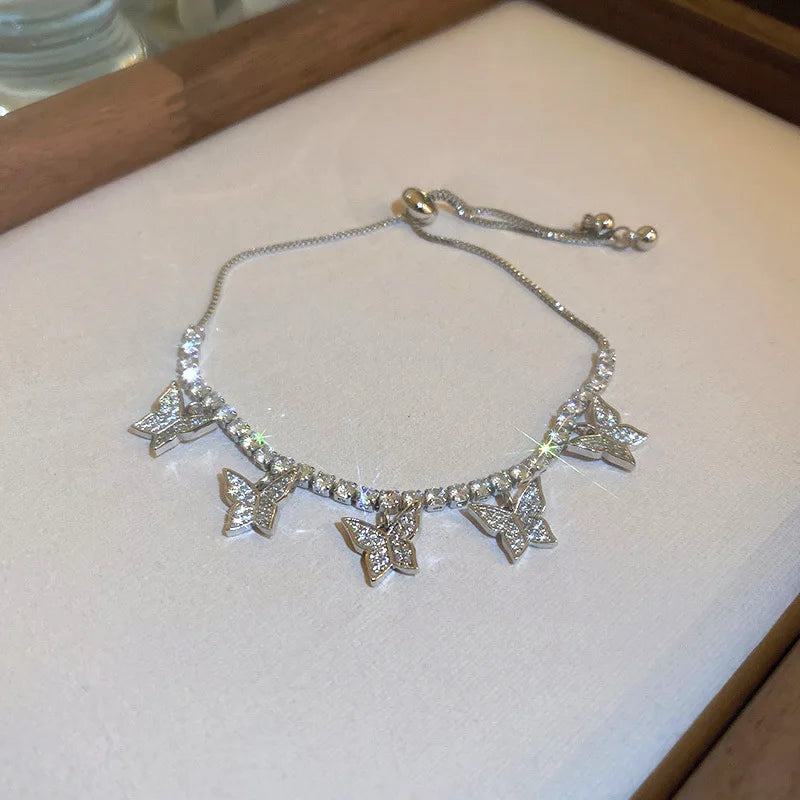 Exquisite Opal Tulip Zircon Bracelet for Women Fashionable Personalized Daily Accessory Party Jewelry Birthday Anniversary Gifts