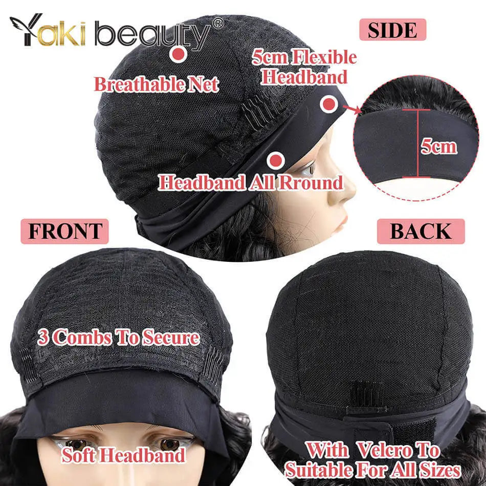 Long Kinky Curly Headband Wigs 28Inch Synthetic Ice Headband Wig For Black Women Afro Curly Water Wave Organic Fiber Hair