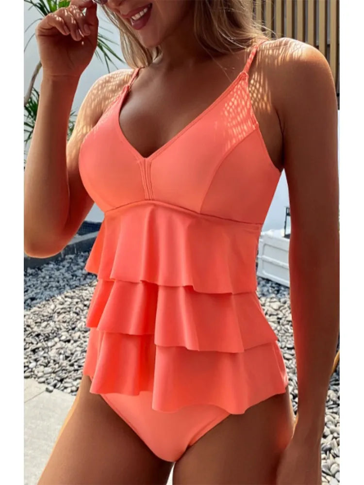 2023 New High Waist Bikini Set Swimsuit Women Beachwear Swim Summer Swimwear Bathing Suit Two Pieces Swimsuits Womens Tankinis